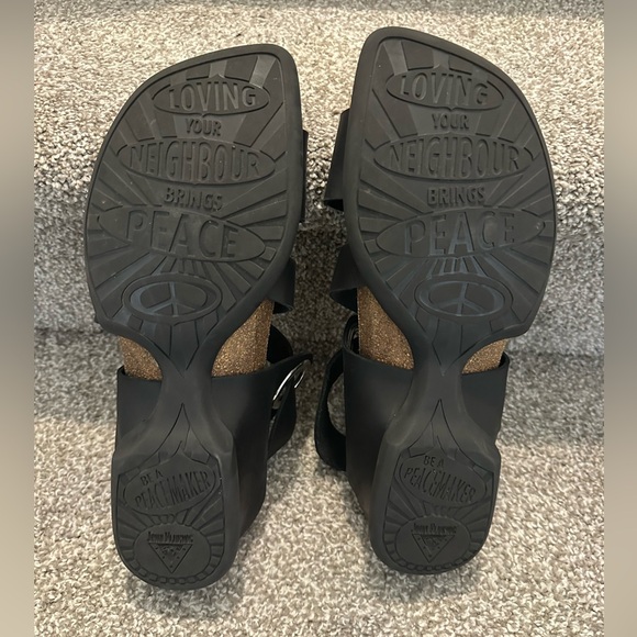 Fluvog Peacemaker Early Leather Strap Sandals Womens 11 NEW - Picture 3 of 4